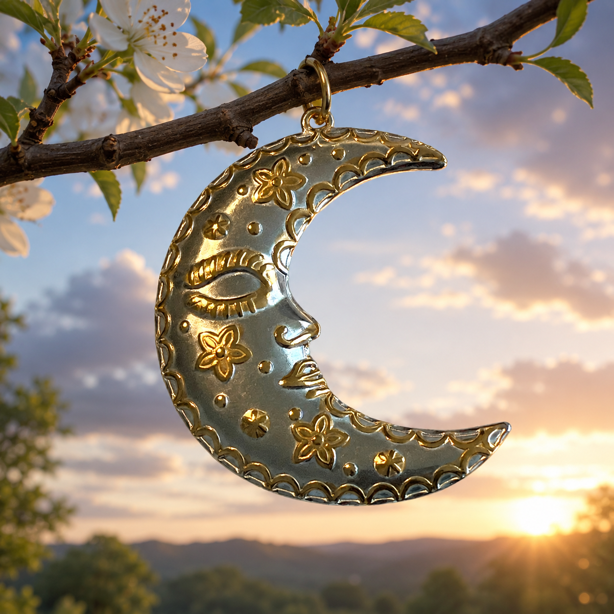 Our moon pendant - Georgie Rosario Jewelry and more...