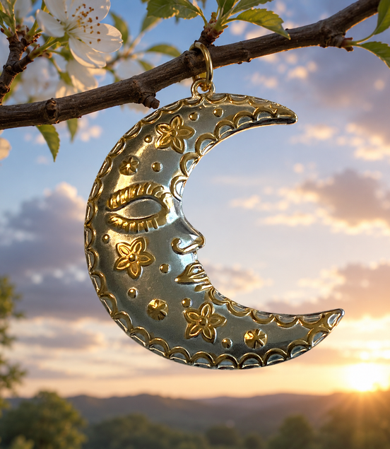 Our moon pendant - Georgie Rosario Jewelry and more...