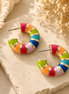 Rainbow Hoops Earrings 🌈✨