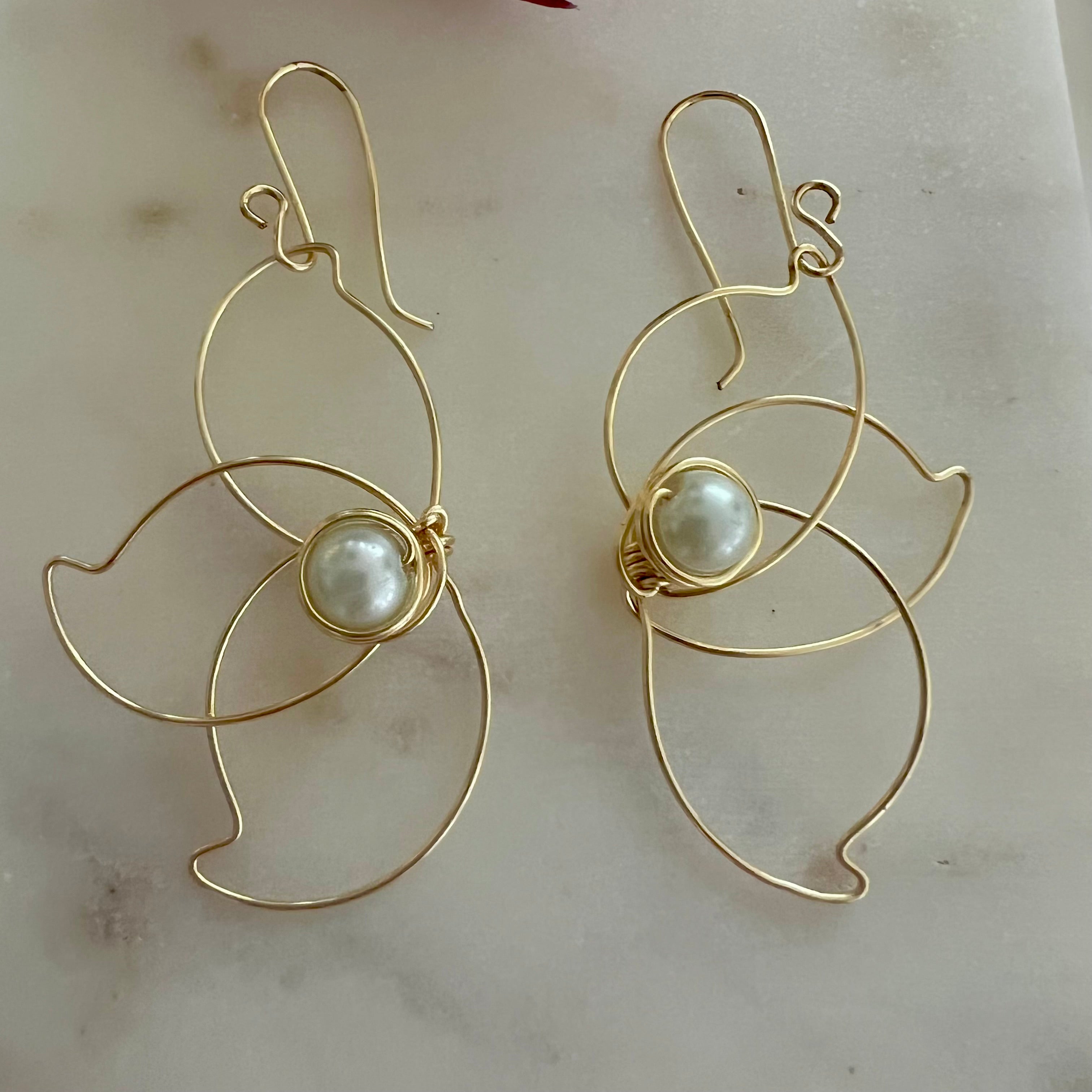 Ava Pearl Earrings - Georgie Rosario Jewelry and more...