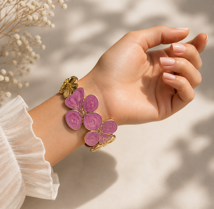 Kat pink bangle - Georgie Rosario Jewelry and more...