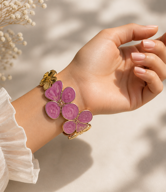 Kat pink bangle - Georgie Rosario Jewelry and more...