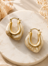 Beige  Hoops Earrings