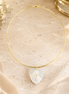 Clear Quartz Heart Choker