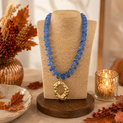 Blue Fall Necklace