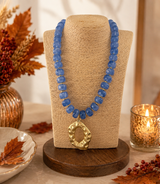 Blue Fall Necklace - Georgie Rosario Jewelry and more...