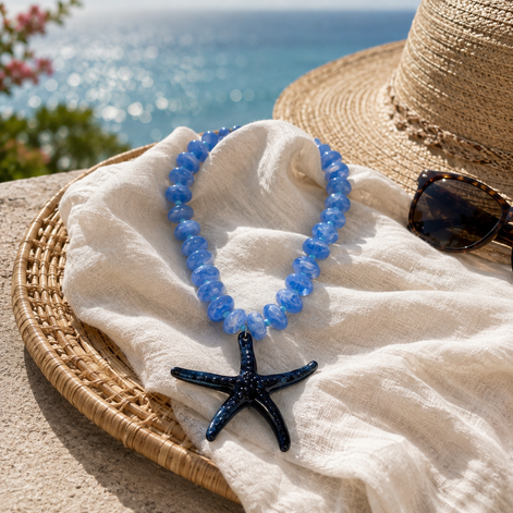Eterno Verano Blue Necklace - Georgie Rosario Jewelry and more...