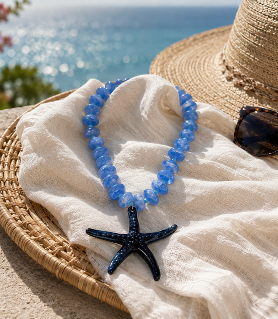Eterno Verano Blue Necklace - Georgie Rosario Jewelry and more...