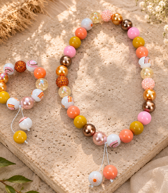 Sunrise Breeze Stretch Necklace & Bracelet Set – Waterproof - Georgie Rosario Jewelry and more...