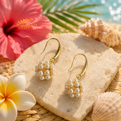 Pearl Blossom Earrings ✨