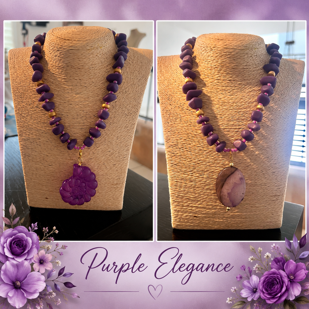 Purple  Convertible Choker - Georgie Rosario Jewelry and more...
