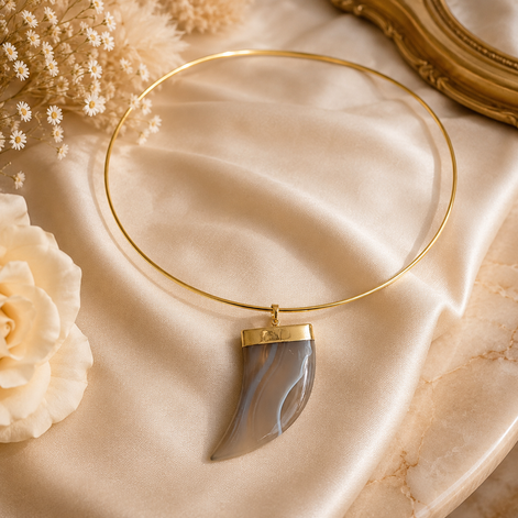 Botswana Luxe Horn Choker - Georgie Rosario Jewelry and more...