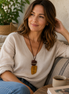 Casual brown Saturday necklace - Georgie Rosario Jewelry and more...