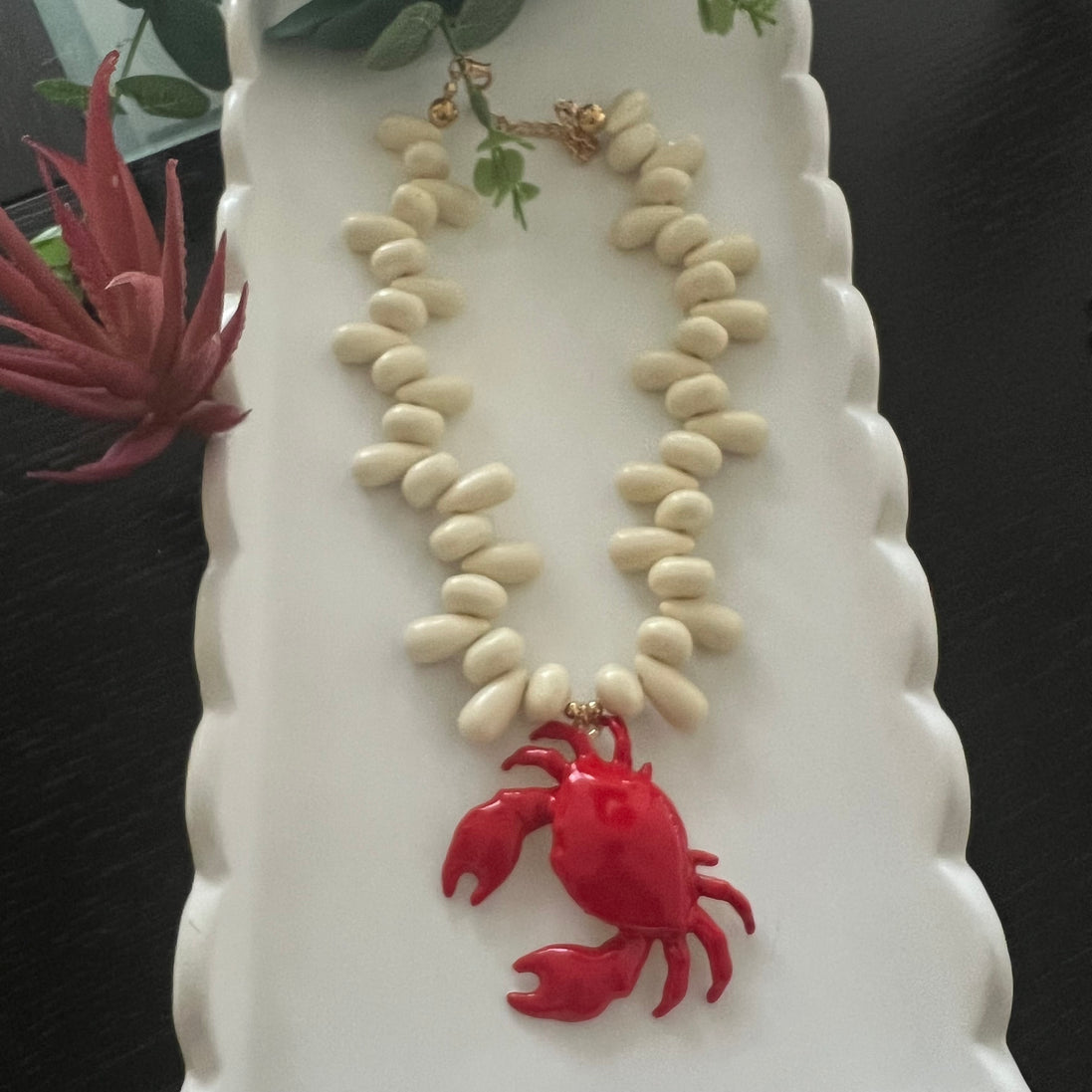 Beige and Red Summer - Georgie Rosario Jewelry and more...