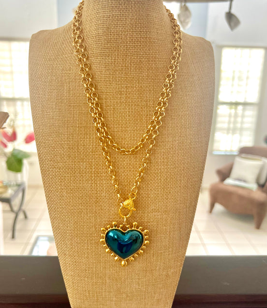 Blue Heart - Georgie Rosario Jewelry and more...