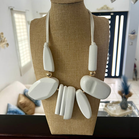 White Show Necklace - Georgie Rosario Jewelry and more...