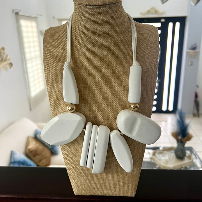 White Show Necklace - Georgie Rosario Jewelry and more...