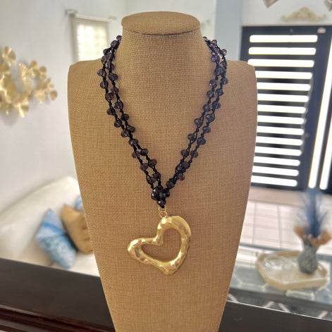 Noelle Heart Necklace - Georgie Rosario Jewelry and more...