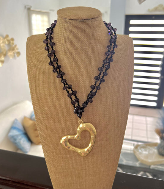Noelle Heart Necklace - Georgie Rosario Jewelry and more...