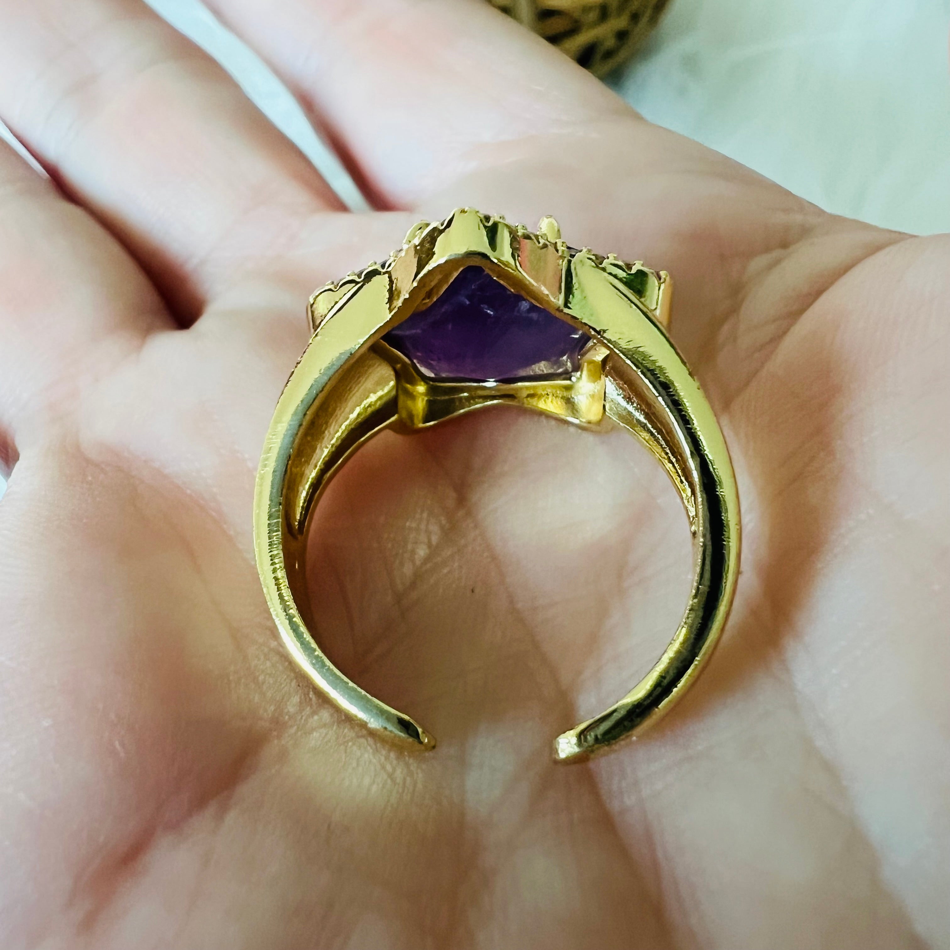 Louisa Amethyst Choker and Ring Set - Georgie Rosario Jewelry and more...