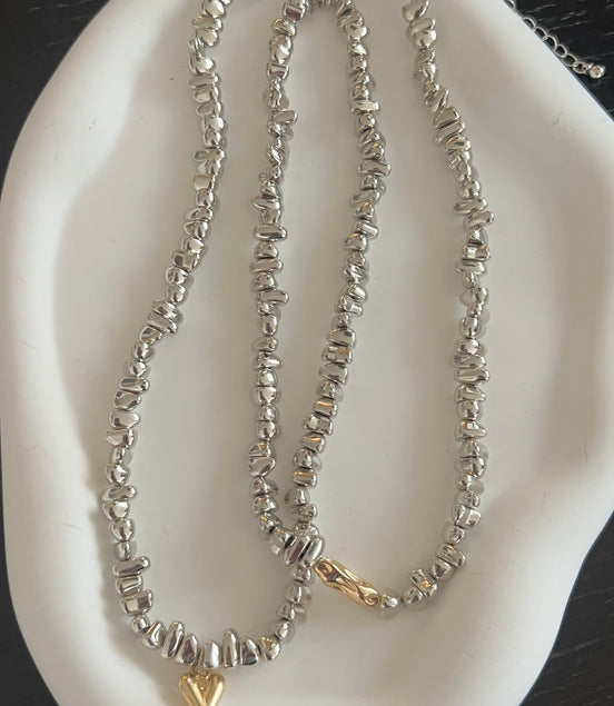 Silver chips chokers - Georgie Rosario Jewelry and more...