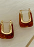 Brown  Hoops Earrings