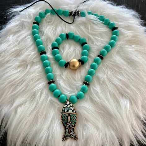Eliane Turquoise Set - Georgie Rosario Jewelry and more...