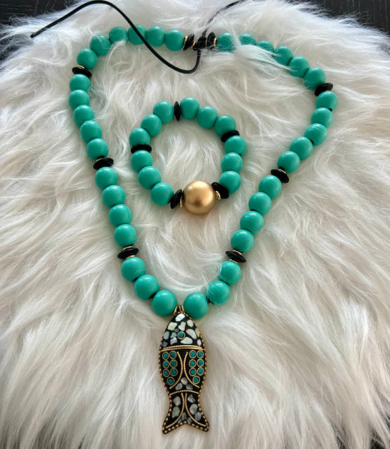 Eliane Turquoise Set - Georgie Rosario Jewelry and more...