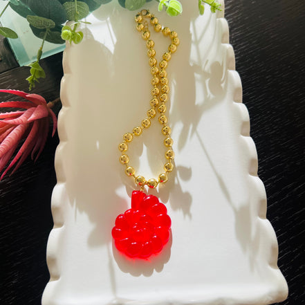 Red Shell Necklace - Georgie Rosario Jewelry and more...