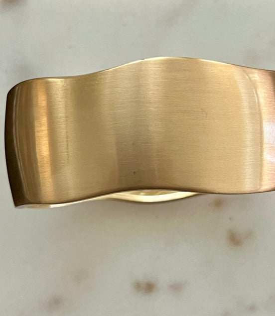 Gold Matte Cuff - Georgie Rosario Jewelry and more...