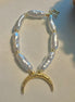 Moon and  Pearl Bracelet