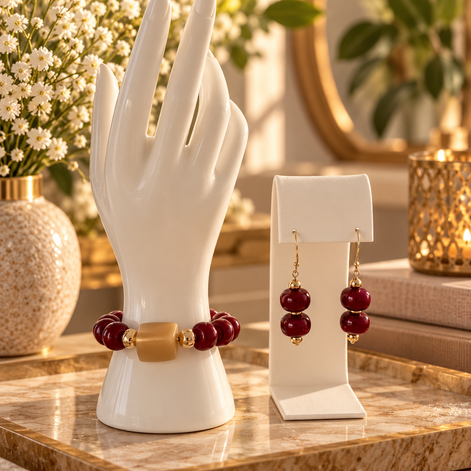 Burgundy set